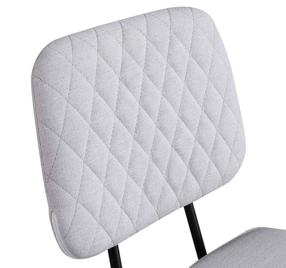 Chintaly - Bertha Contemporary Side Chair w/ Diamond Stitch Backrest (Set of 4) - BERTHA-SC-GRY veiw 4