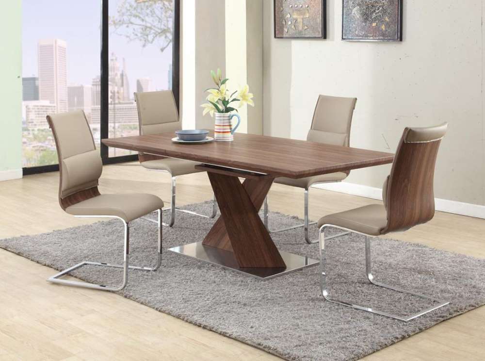 Chintaly - Bethany Modern Extendable Laminated Wood Dining Table - BETHANY-DT veiw 4