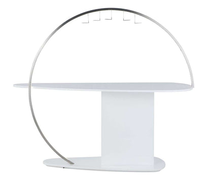 Chintaly - Bowery Contemporary Bar w/ Customizable LED Lights & Bottle Racks - BOWERY-BAR-WHT veiw 11