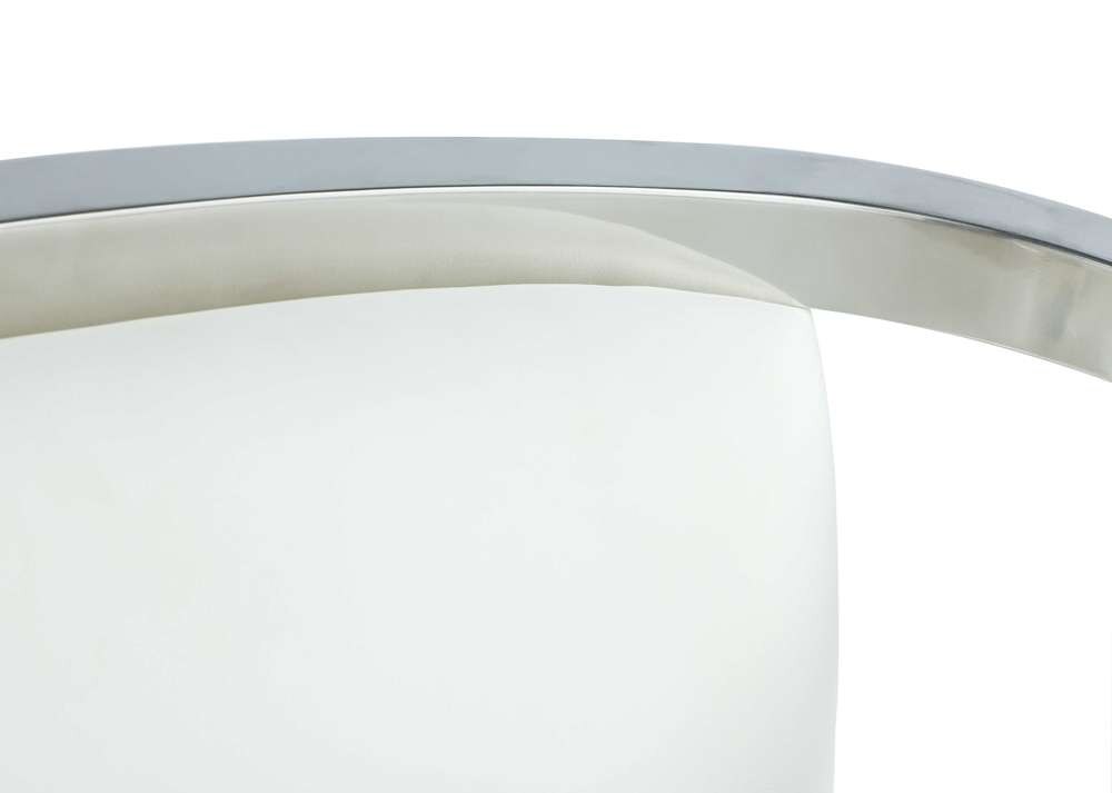 Chintaly - Bruna Modern Arm Chair w/ Steel & Solid Acrylic Frame (Set of 2) - BRUNA-AC-WHT veiw 8