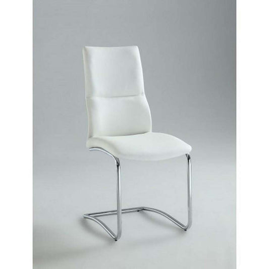 Chintaly - Cantilever Curved Back Side Chair (Set of 2) - PIPER-SC-WHT veiw 1