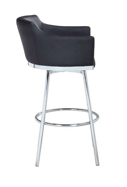 Chintaly - Club Counter Stool With Memory Swivel - DUSTY-CS-BLK veiw 2