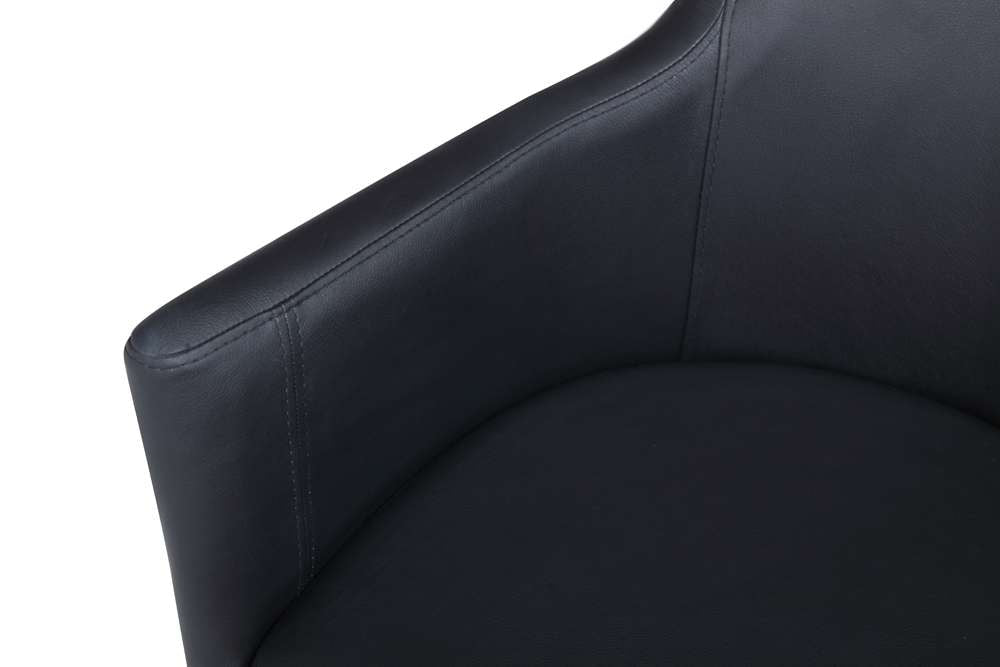 Chintaly - Club Counter Stool With Memory Swivel - DUSTY-CS-BLK veiw 4