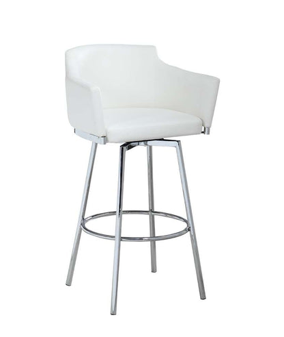 Chintaly - Club Counter Stool With Memory Swivel - DUSTY-CS-WHT veiw 1
