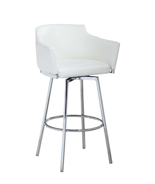 Chintaly - Club Counter Stool With Memory Swivel - DUSTY-CS-WHT veiw 1