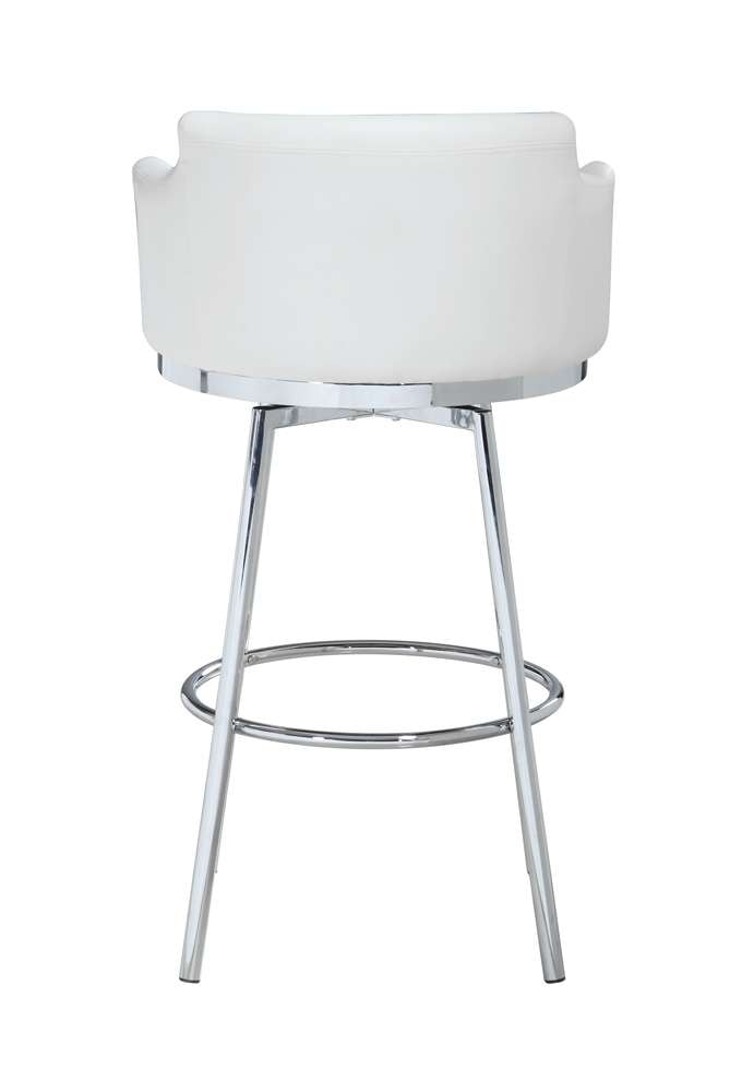 Chintaly - Club Counter Stool With Memory Swivel - DUSTY-CS-WHT veiw 4
