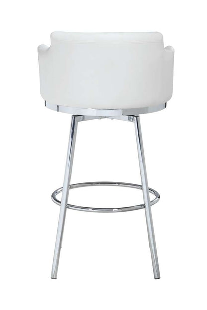 Chintaly - Club Counter Stool With Memory Swivel - DUSTY-CS-WHT veiw 4