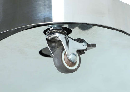 Chintaly - Contemporary Cocktail Table w/ Glass Top & Motion Shelves - 8081-CT veiw 4