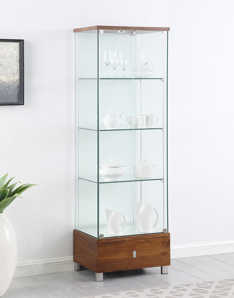 Chintaly - Bridget Modern 35" x 63" Wooden Table w/ Tapered Leg Base - BRIDGET-DT view 1