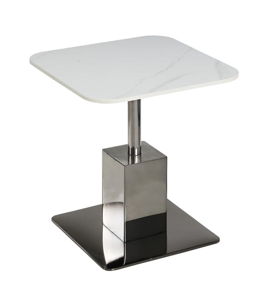 Chintaly - Contemporary Sintered Stone Top Lamp Table - 2191-LT veiw 1
