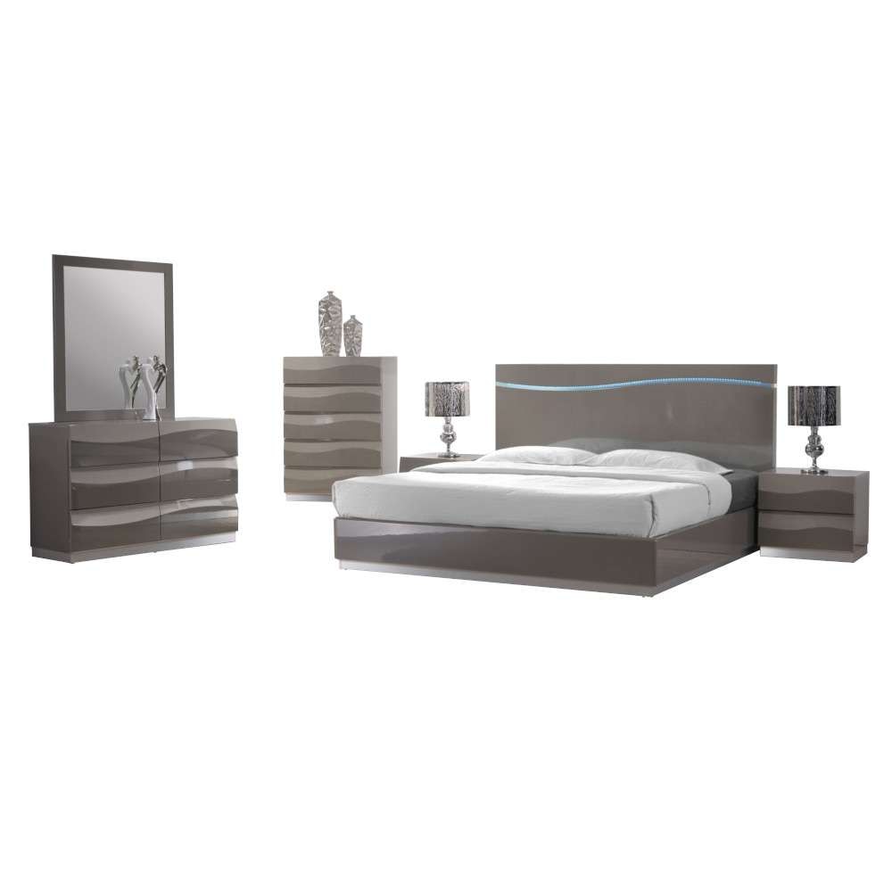 Chintaly - Delhi - Contemporary  King Size Bedroom Set - DELHI-KING-4PC veiw 1