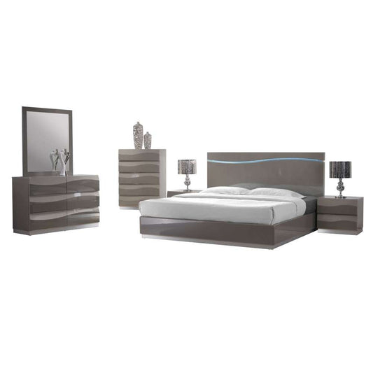 Chintaly - Delhi - Contemporary  Queen Size Bedroom Set - DELHI-QUEEN-4PC veiw 1