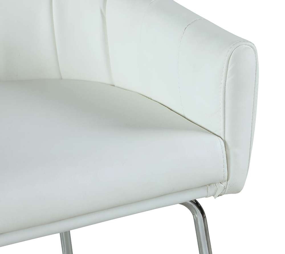 Chintaly - Denise Contemporary Channel Back Counter Stool - DENISE-CS-WHT veiw 6