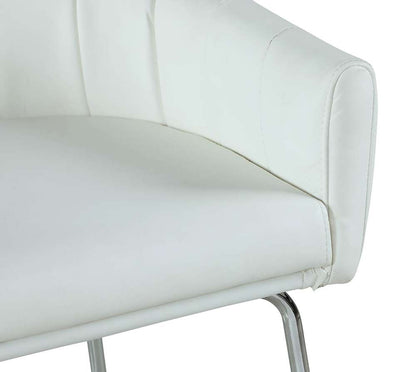 Chintaly - Denise Contemporary Channel Back Counter Stool - DENISE-CS-WHT veiw 6