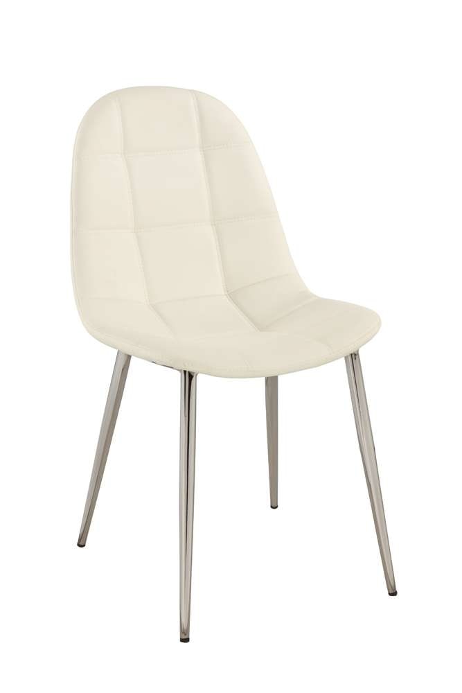 Chintaly - Donna Upholstered Back Side Chair (Set of 4) - DONNA-SC-WHT veiw 1