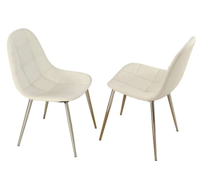 Chintaly - Donna Upholstered Back Side Chair (Set of 4) - DONNA-SC-WHT veiw 5
