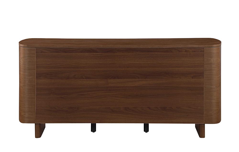 Chintaly - EDEN-BUF - Modern All-wood Buffet w/ 2 Shelves & 3 Drawers - EDEN-BUF veiw 6