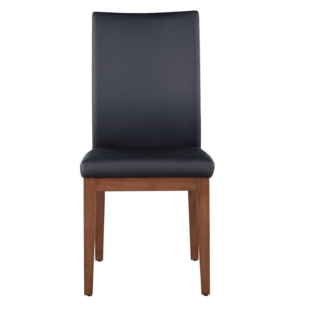 Chintaly - Emma - Curved Back Side Chair w/ Solid Wood Frame - (Set of 2) - EMMA-SC-BLK veiw 3