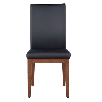Chintaly - Emma - Curved Back Side Chair w/ Solid Wood Frame - (Set of 2) - EMMA-SC-BLK veiw 3