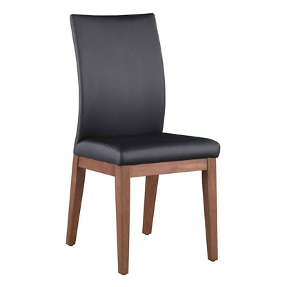 Chintaly - Emma - Curved Back Side Chair w/ Solid Wood Frame - (Set of 2) - EMMA-SC-BLK veiw 5
