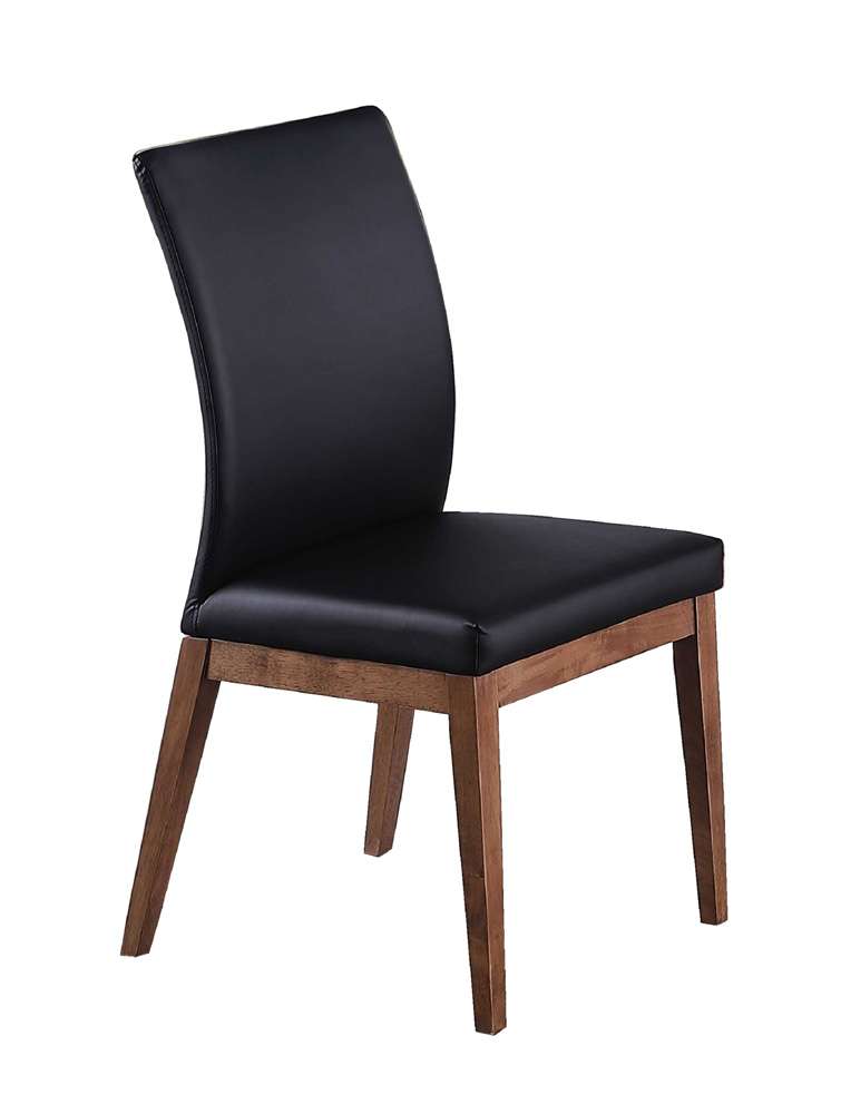 Chintaly - Emma - Curved Back Side Chair w/ Solid Wood Frame - (Set of 2) - EMMA-SC-BLK veiw 6