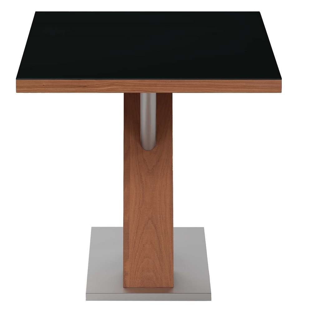 Chintaly - Emma - Modern Wooden Black Glass Top Dining Table - EMMA-DT veiw 4