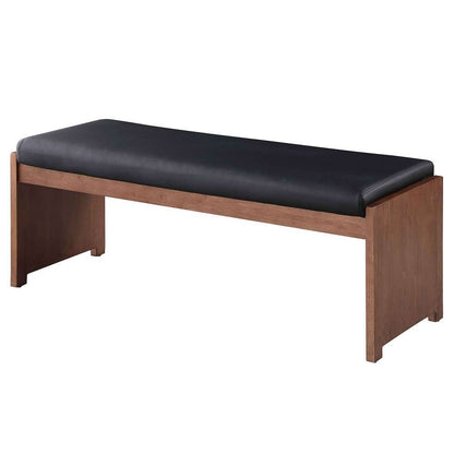 Chintaly - Emma - Upholstered Bench w/ Solid Wood Frame - EMMA-BCH-BLK veiw 1