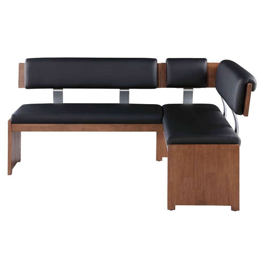 Chintaly - Emma - Upholstered Nook w/ Solid Wood Frame - EMMA-NOOK-BLK veiw 1