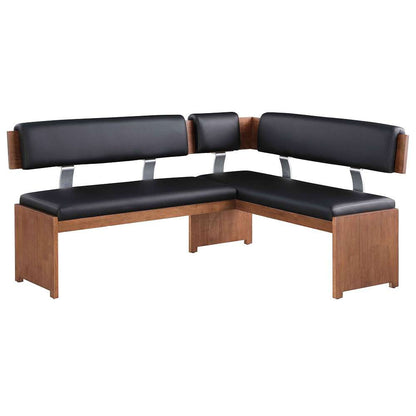 Chintaly - Emma - Upholstered Nook w/ Solid Wood Frame - EMMA-NOOK-BLK veiw 3