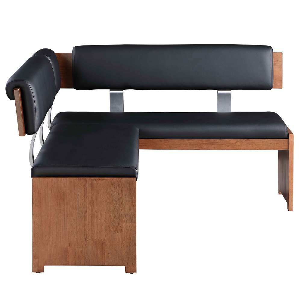Chintaly - Emma - Upholstered Nook w/ Solid Wood Frame - EMMA-NOOK-BLK veiw 5