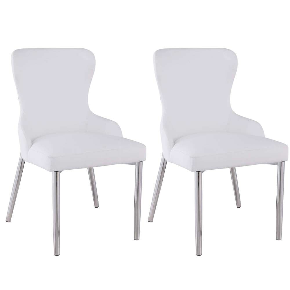 Chintaly - Evelyn 5 Pieces Dining Set Table With 4 Side Chairs - EVELYN-5PC-POL veiw 7