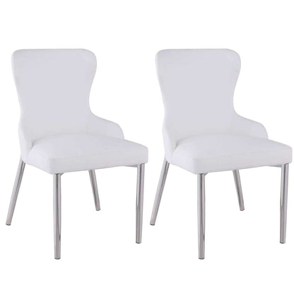 Chintaly - Evelyn 5 Pieces Dining Set Table With 4 Side Chairs - EVELYN-5PC-POL veiw 7