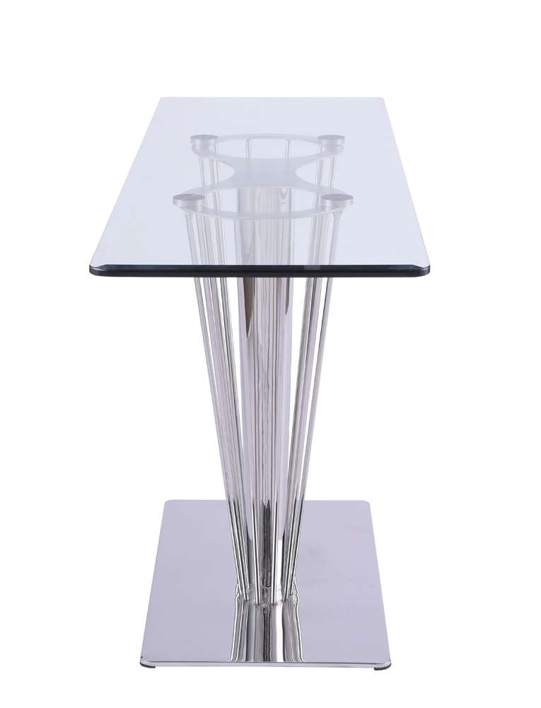 Chintaly - Fernanda Contemporary Glass Sofa Table - FERNANDA-ST veiw 4