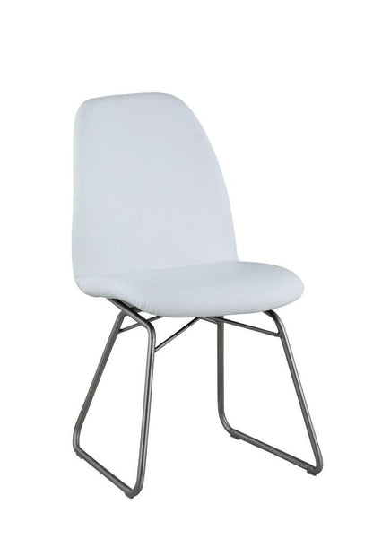 Chintaly - Gretchen - Contemporary Curved-Back Side Chair w/ Sled Base - (Set of 2) - GRETCHEN-SC-WHT veiw 1