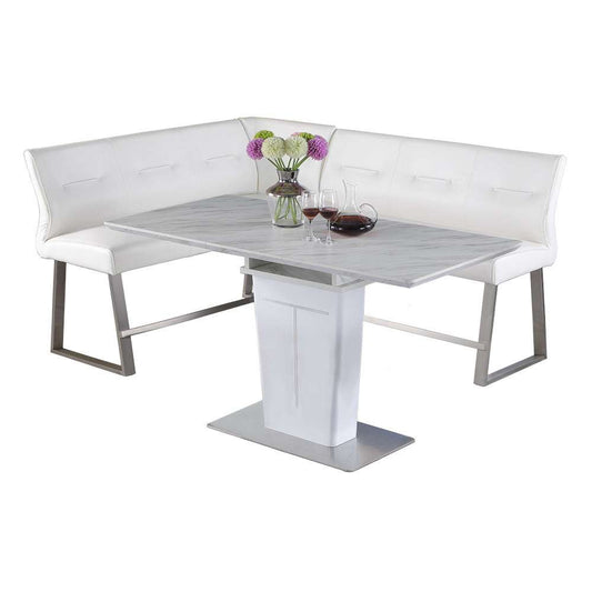 Chintaly - Gwen - Contemporary Dining Counter Set w/ Extendable Table and Reversible Nook - GWEN-CNT-2PC veiw 2