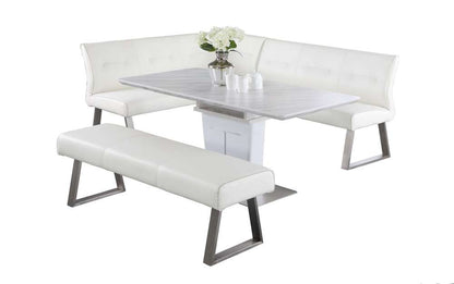 Chintaly - Gwen - Contemporary Dining Set w/ Extendable Table, Nook & Bench - GWEN-3PC veiw 4