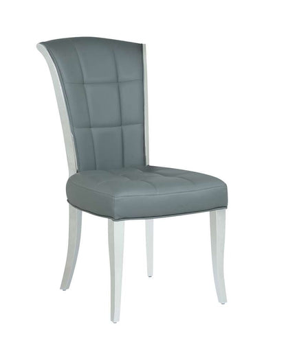Chintaly - Iris Contemporary Tufted Side Chair (Set of 2) - IRIS-SC-GRY veiw 2