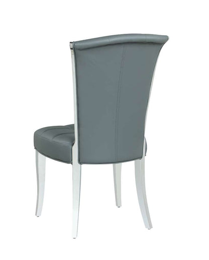 Chintaly - Iris Contemporary Tufted Side Chair (Set of 2) - IRIS-SC-GRY veiw 3