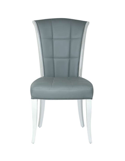 Chintaly - Iris Contemporary Tufted Side Chair (Set of 2) - IRIS-SC-GRY veiw 4