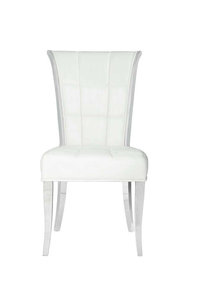 Chintaly - Iris Contemporary Tufted Side Chair (Set of 2) - IRIS-SC-WHT veiw 5