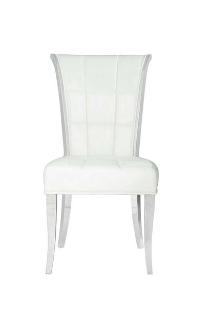 Chintaly - Iris Contemporary Tufted Side Chair (Set of 2) - IRIS-SC-WHT veiw 5
