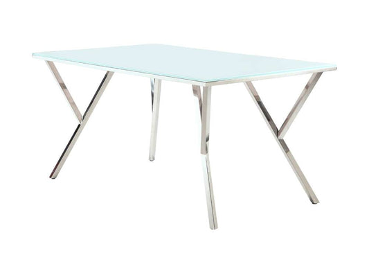 Chintaly - Jade Starphire Glass Dining Table - JADE-DT veiw 1