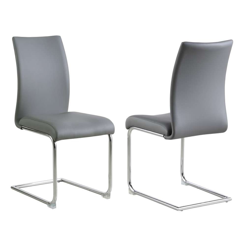 Chintaly - Jane Modern Contour Back Cantilever Side Chair (Set of 4) - JANE-SC-GRY veiw 1