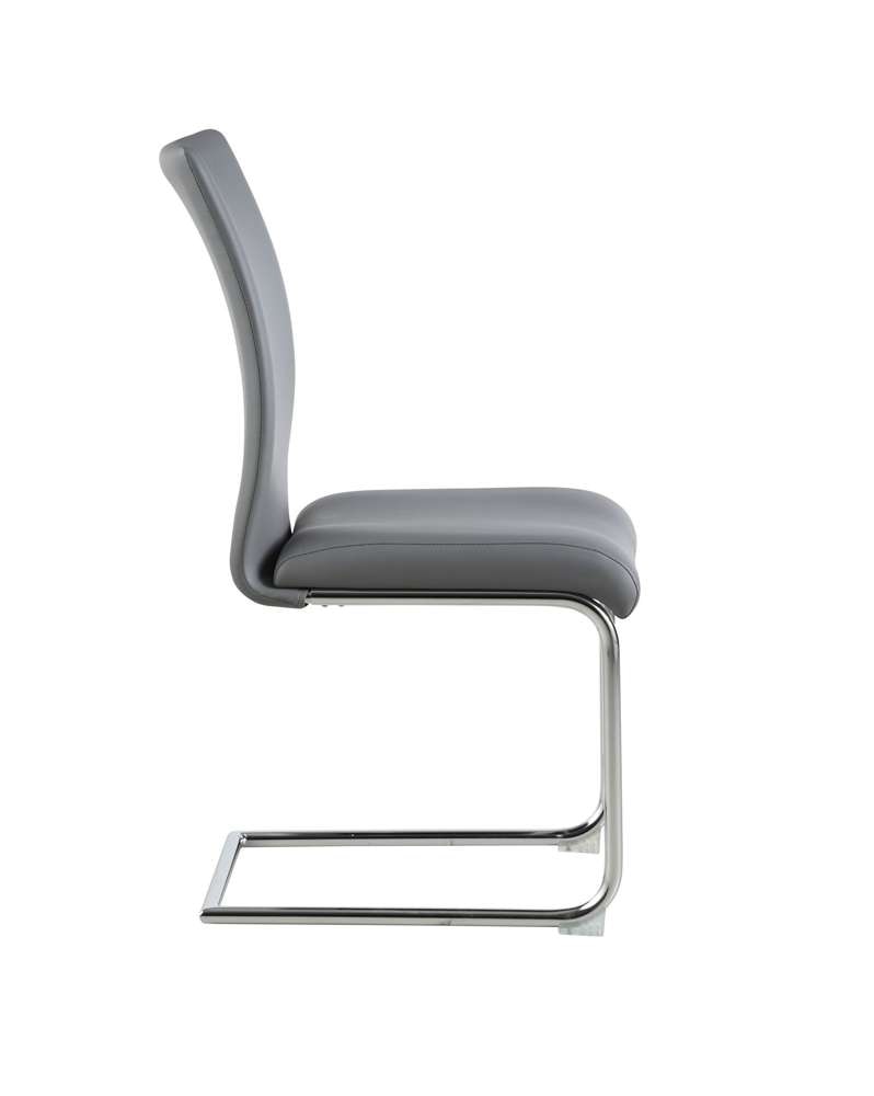 Chintaly - Jane Modern Contour Back Cantilever Side Chair (Set of 4) - JANE-SC-GRY veiw 3