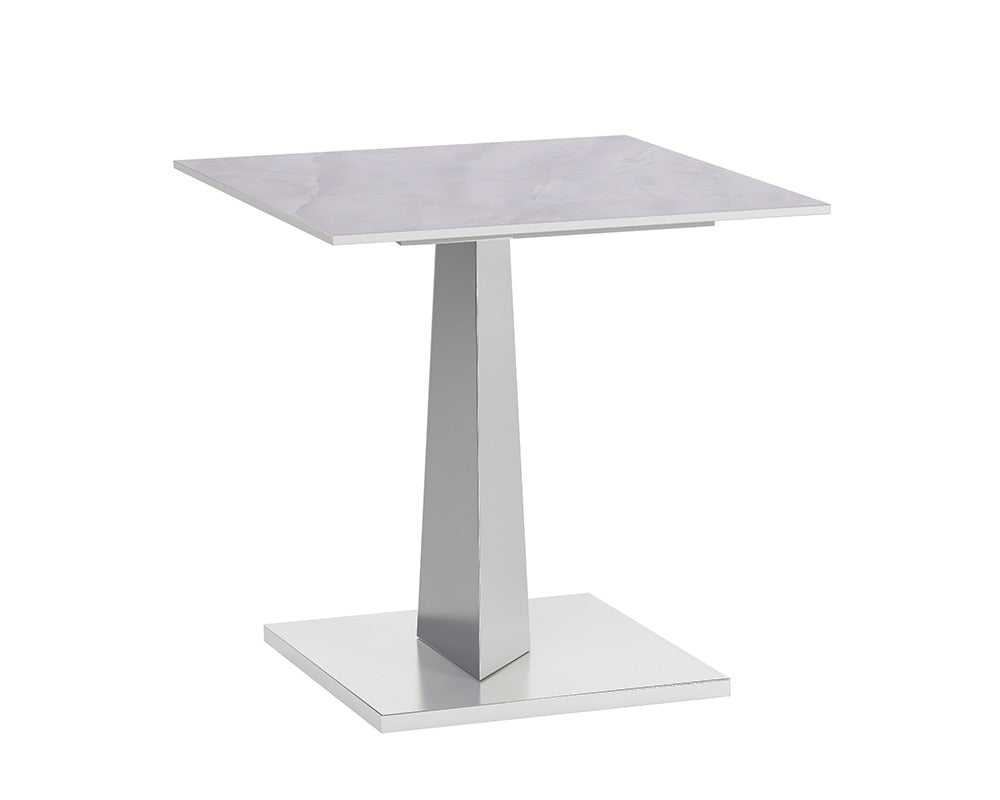 Chintaly - JENNIFER - Contemporary Sintered Stone Top Lamp Table w/ Steel Base - JENNIFER-LT veiw 1