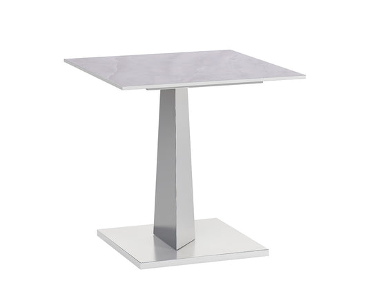 Chintaly - JENNIFER - Contemporary Sintered Stone Top Lamp Table w/ Steel Base - JENNIFER-LT veiw 1