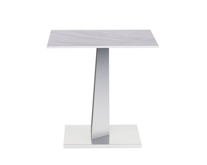 Chintaly - JENNIFER - Contemporary Sintered Stone Top Lamp Table w/ Steel Base - JENNIFER-LT veiw 3