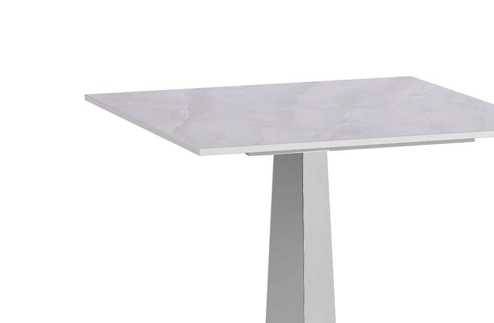 Chintaly - JENNIFER - Contemporary Sintered Stone Top Lamp Table w/ Steel Base - JENNIFER-LT veiw 4