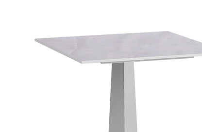 Chintaly - JENNIFER - Contemporary Sintered Stone Top Lamp Table w/ Steel Base - JENNIFER-LT veiw 4