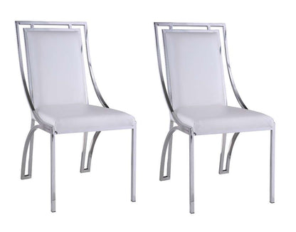 Chintaly - Josie Contemporary Open Frame Side Chair (Set of 2) - JOSIE-SC-WHT veiw 1